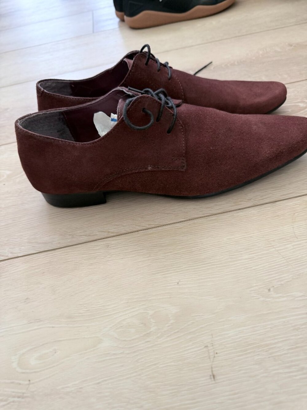 ASOS Burgundy Suede Dress Shoes Size 10.5